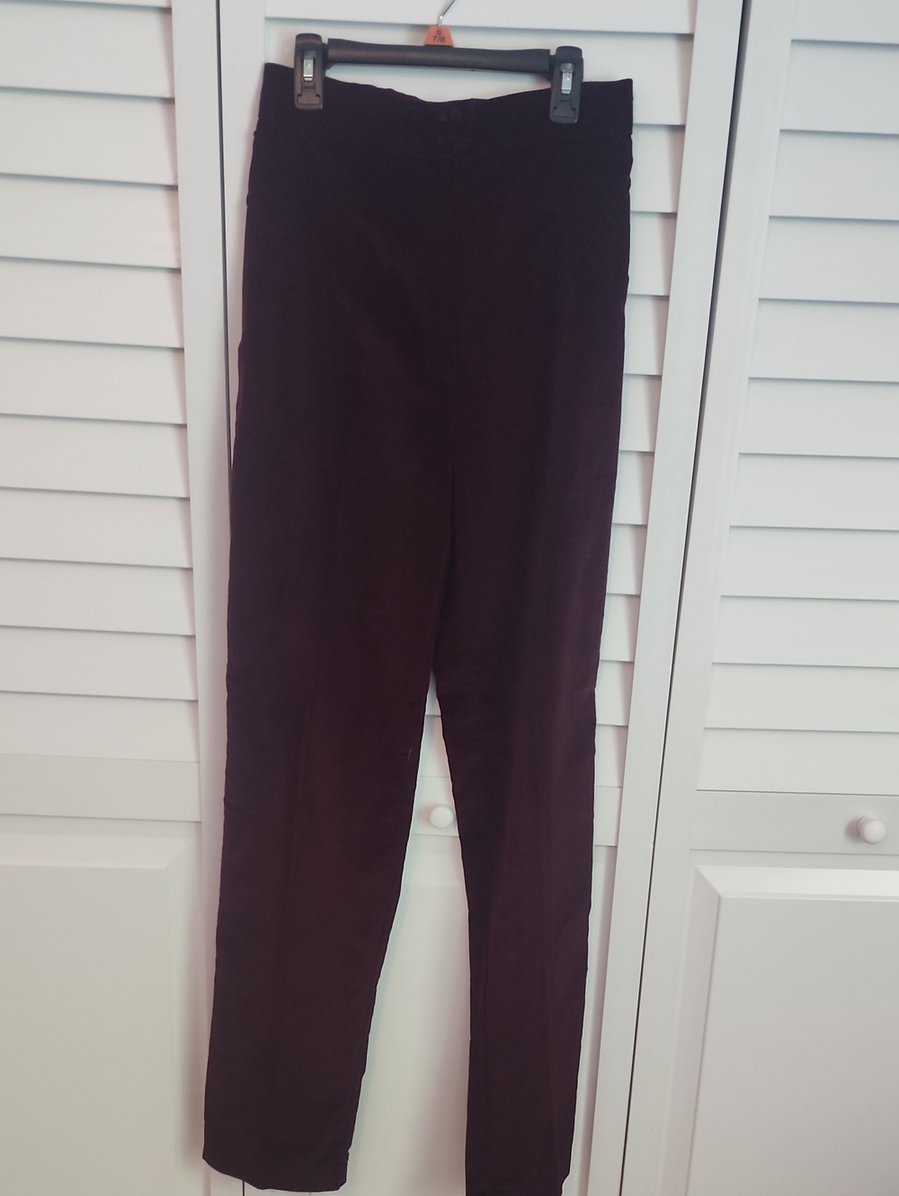 Strawberry Plant Vintage High-Waist Burgundy Velvet Women’s Pants